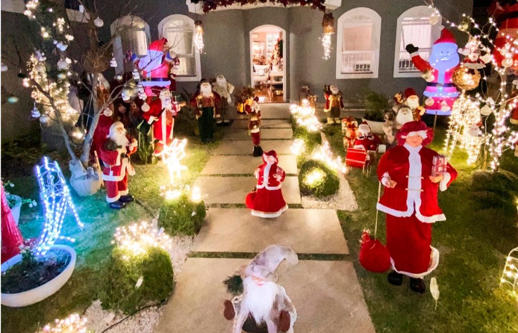 Primeiro lugar no concurso de decoração natalina.