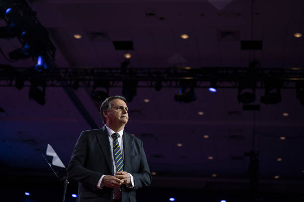 Jair Messias Bolsonaro em evento nos Estados Unidos. Foto: Getty Images.