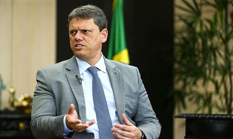 Governador do Estado de São Paulo, Tarcísio de Freitas. Foto: Brasil de Fato.