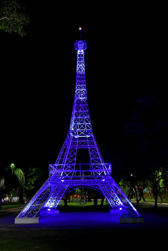 Torre Eiffel dentro do Parque Lago Azul, em Rio Claro.Foto: Prefeitura de Rio Claro.