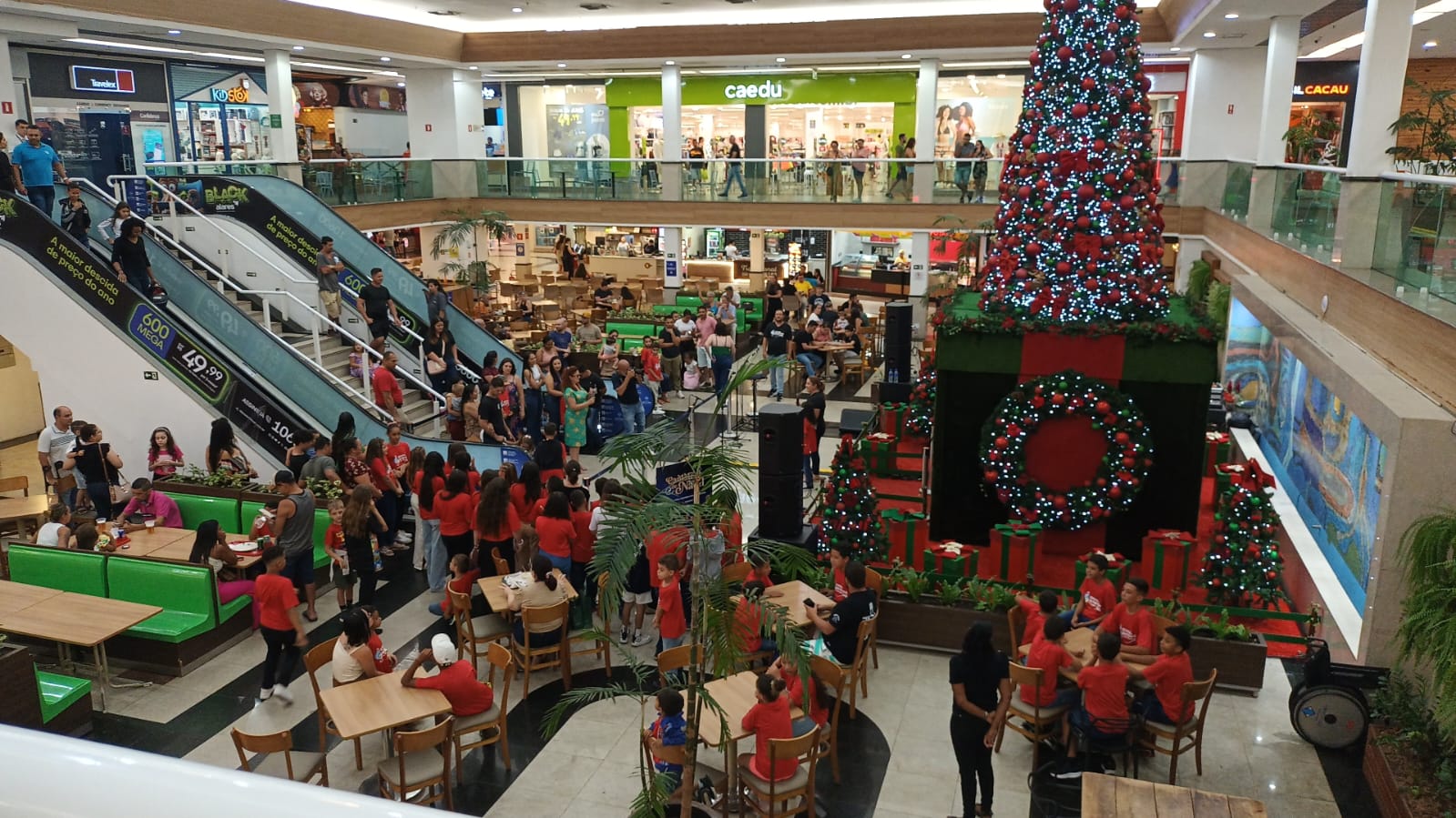 Praça de Alimentação Shopping Rio Claro. Foto: Shopping Rio Claro.